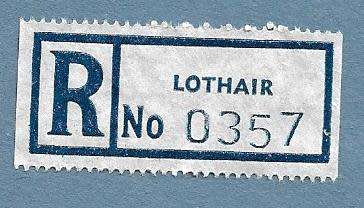 Registration Label-Lothair-R 0357