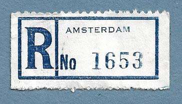 Registration Label-Amsterdam-R 1653