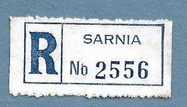 Registration Label-Sarnia-R 2556