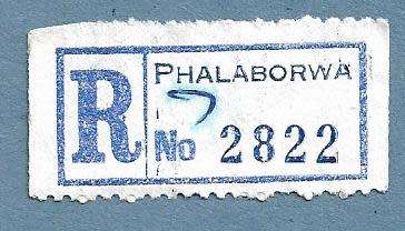 Registration Label-Phalaborwa-R 2822