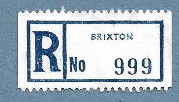 Registration Label-Brixton-R 999