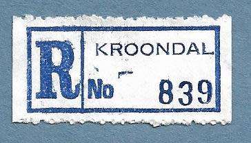 Registration Label-Kroondal-R 839