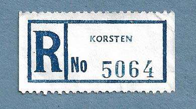 Registration Label-Korsten-R 5064