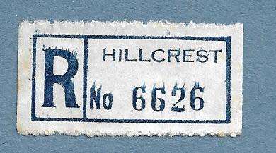 Registration Label-Hillcrest-R 6626