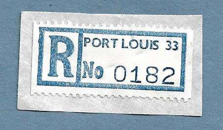 Registration Label-Port Louis 33-R 0182