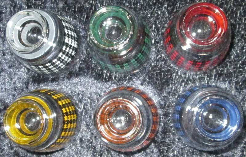 1950`s Glass Liquor Set Carafe and glasses -Made in France