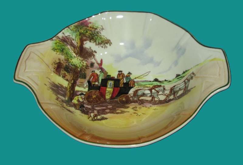 Serving Ware-Royal Doulton Bowl-Old English Coaching Scenes-D6393/8051A
