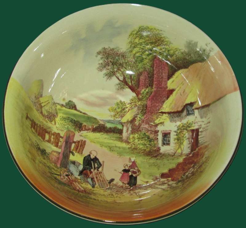 Serving Ware-Royal Doulton Footed bowl / pedestal Bowl-Rustic England-D5694/16308/7/8
