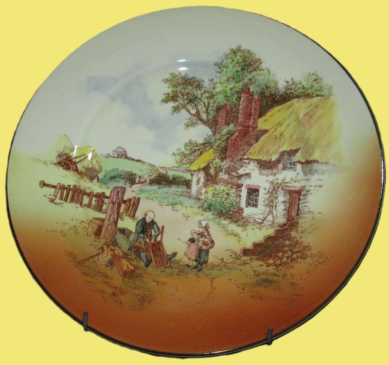 Serving Ware-Royal Doulton Plate-Rustic England-D6297/5