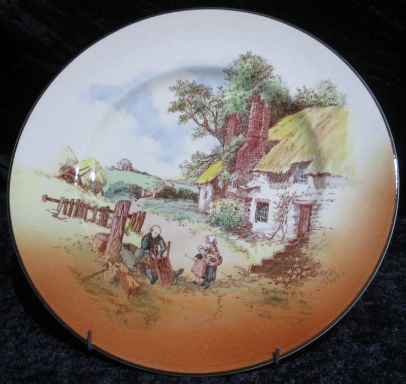 Serving Ware-Royal Doulton Plate-Rustic England-D6297/5