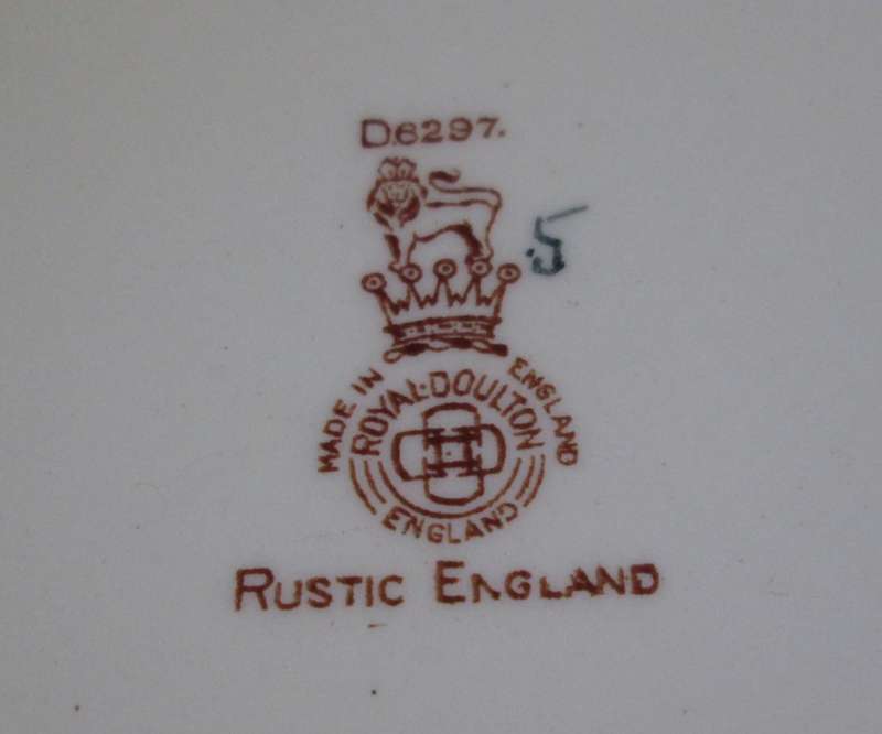Serving Ware-Royal Doulton Plate-Rustic England-D6297/5