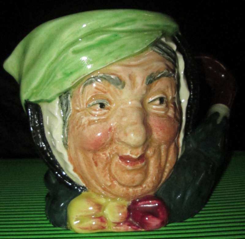 Home Decor-Royal Doulton Toby Jug Sairey Gamp -7.5cm tall