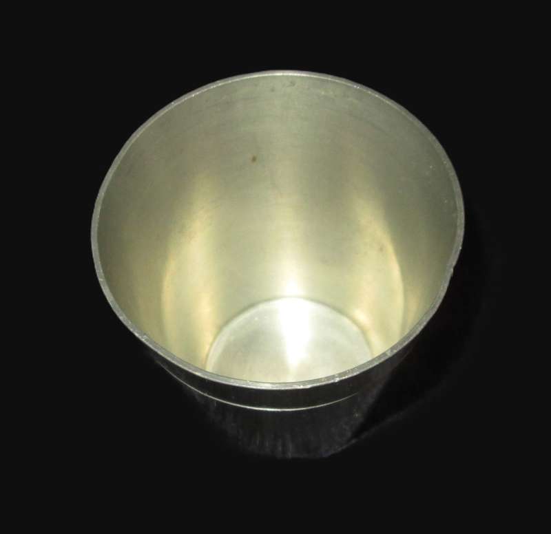 Home & Living-Kitchenware- German Pewter Cup EZN? Zinn with angel and scale back stamp.