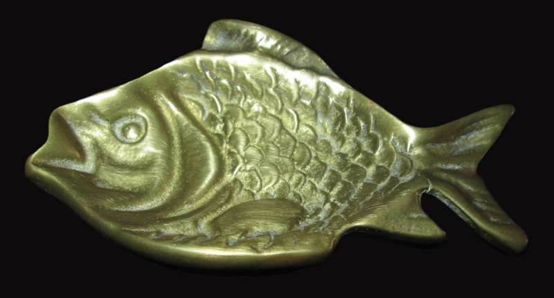 Home & Living-Decor-Brass Ornaments - Fish and ashtray