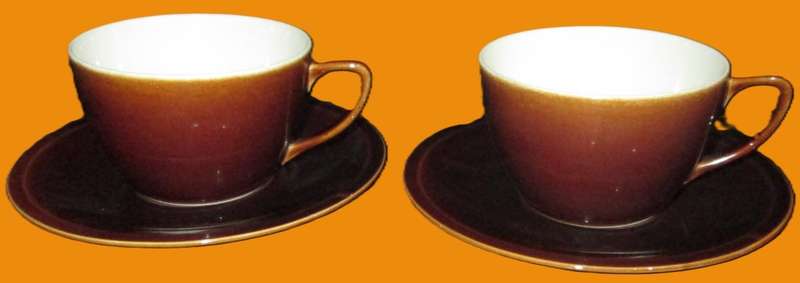 Villeroy & Boch-Luxembourg 2 x Duos. Brown or caramel