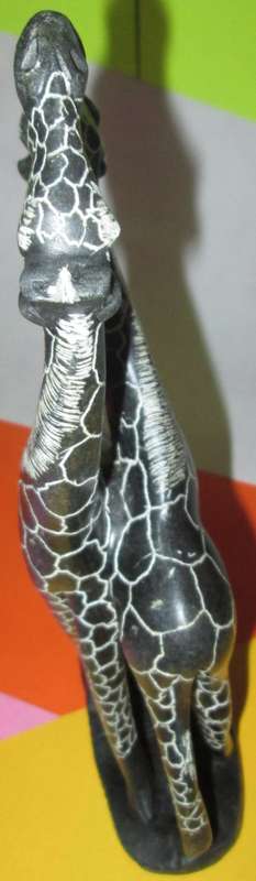 Home Decor-Ornaments-Pair of Handmade Giraffes - Possibly Rhodesian Soap Stone