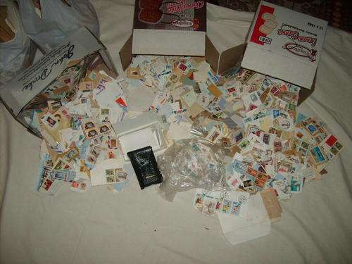 Another crazy amount of stamps on paper