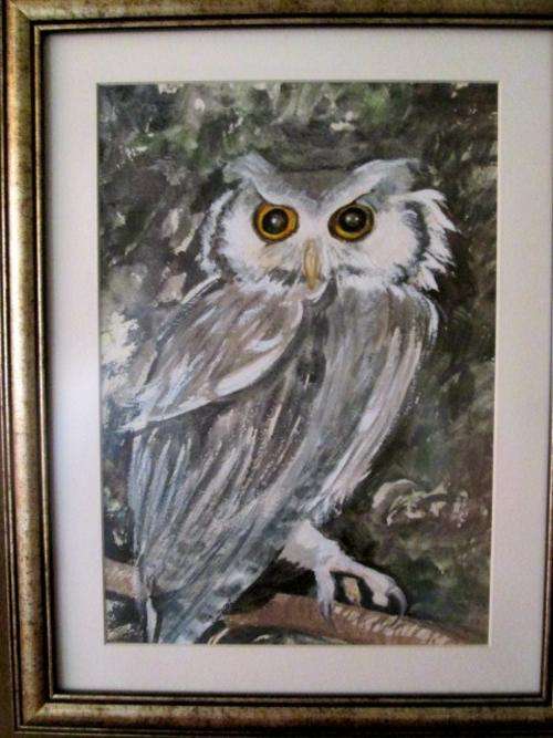 WATCHFUL. Original watercolor by Judith Ann Malan