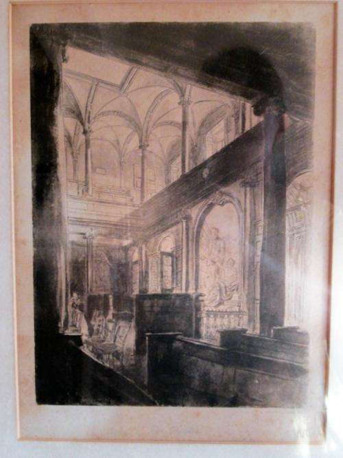 A VERY OLD PRINT NAMED - THE CHAPEL