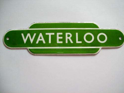 WATERLOO STATION SIGN