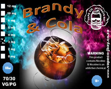 Vape Juice 60ml  Brandy & Cola 70/30 - 3mg Nicotine