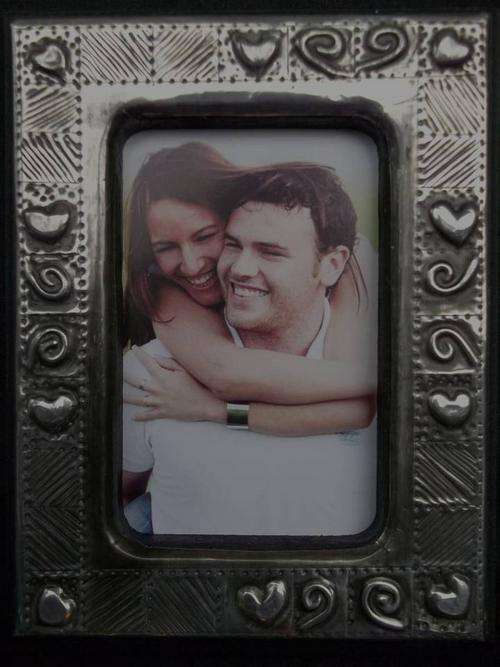 Exclusive one of a Kind - Picture Frame - Metal finish - Handmade by Hanli Barnard