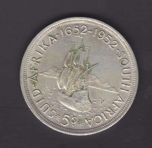 Union 5 shillings, 1952