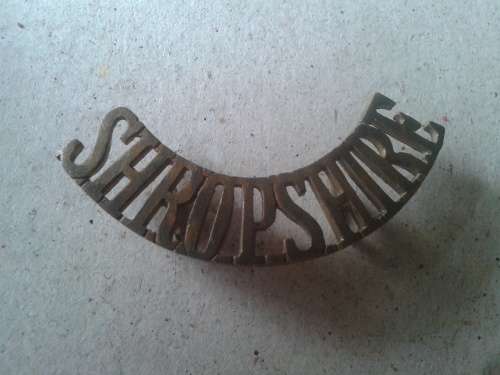 WW1, Kings Shopshire Light Infantry shoulder title