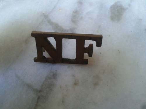 Northumberlan fusiliers shoulder title