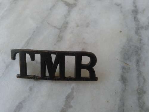 TRANSKEI MOUNTED RIFLES SHOULDER TITLE