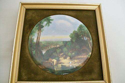 Staffordshire Ceramic Hand Painting by Turner " Crossing the Brook" (1971-1974)