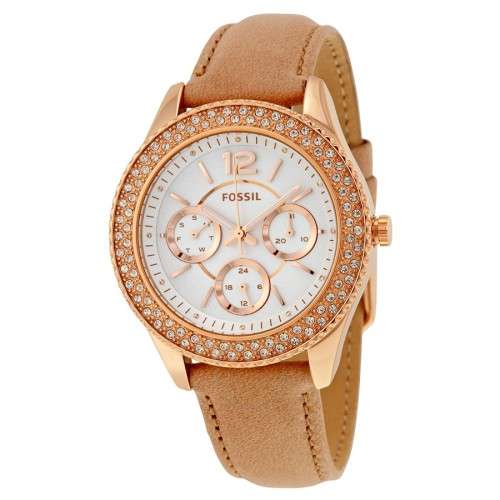 Fossil Women's Stainless Steel Analog White Dial Watch