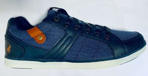 POLO Mens Collar Tab Lace Up Sneakers