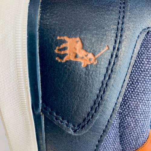 POLO Mens Collar Tab Lace Up Sneakers