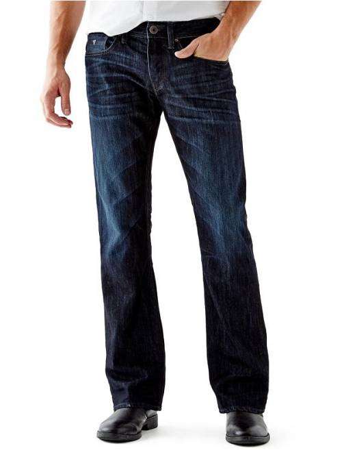 Original Guess Men Slim Bootcut Jeans - Size W38 L34