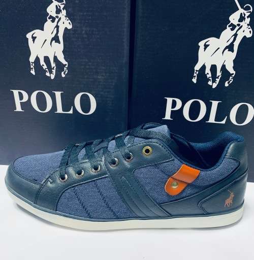 POLO Mens Collar Tab Lace Up Sneakers - Size SA 9