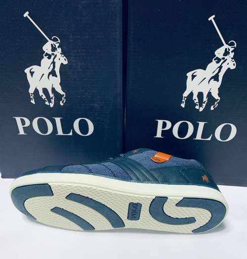 POLO Mens Collar Tab Lace Up Sneakers - Size SA 9