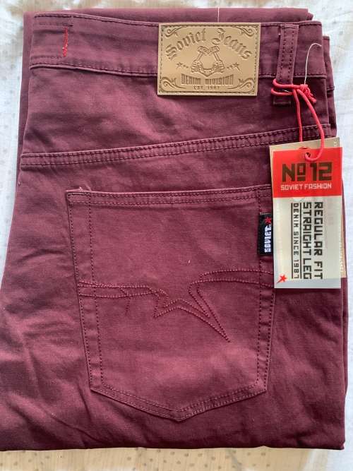 100% Original Soveit Mens Regular fit Trousers Chino - Size W36 L34