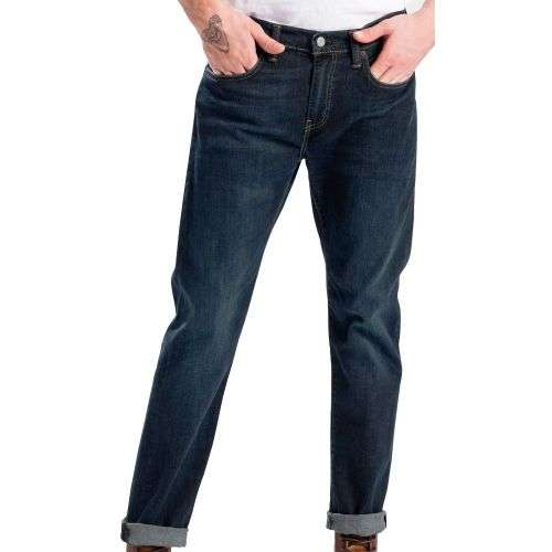 100 Original Men Levi`s 505 Straight Fit Jeans - Size W32 L34