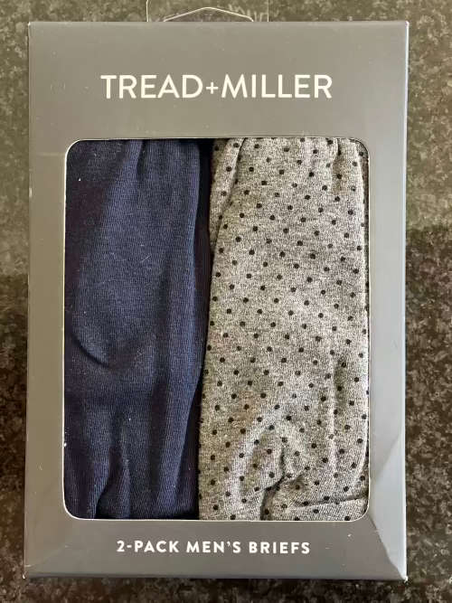 Tread+Miller 2-pack Men`s Briefs - Size L