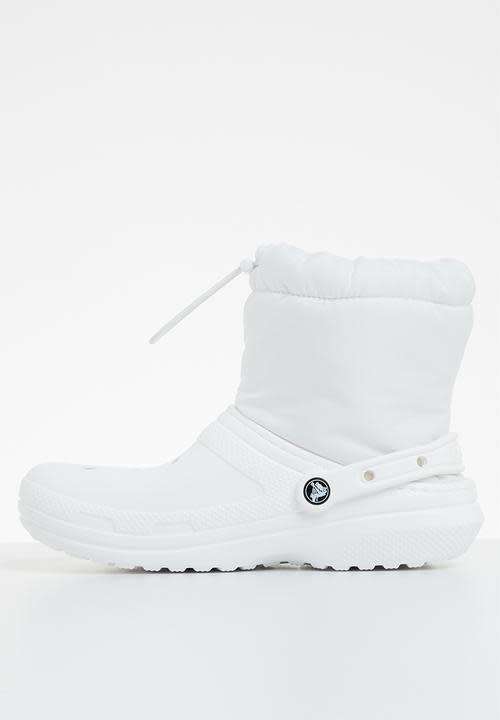CLEARANCE PRICE!!!! CROCS WINTER FLEECE Unisex Classic Lined Neo Puff Boot - Size UK M8 W9