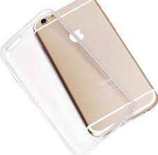 High Quality Transparent Silicon Cover back case for iPhone 6 Plus - Clear