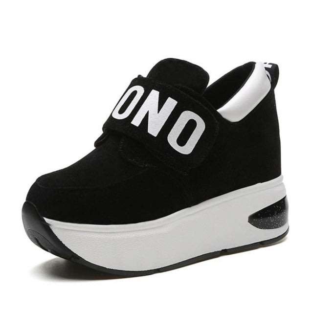 Womans Fashion Platform Trainer Sneakers