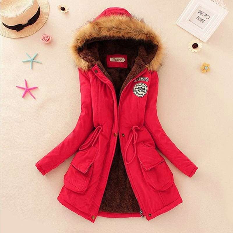 Womans Hooded Cotton Padded Jacket