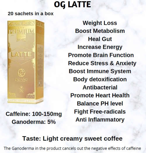 Organo Premium Café Latte EXPIRED STOCK  PRICE REDUCED