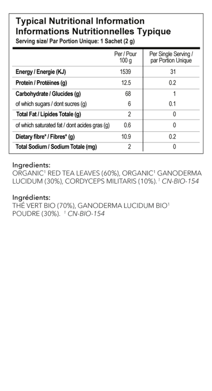 Organo Red Tea with Cordyceps and Ganoderma Lucidum