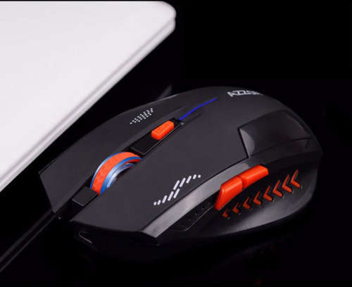 AZZOR Rechargeable Wireless Mouse Slient Button Computer Gaming 2400DPI Built-in Battery