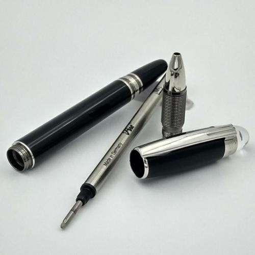 Luxury Crystal Top Pen Plain Black
