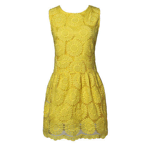 Women's Summer Stereo Flower Sleeveless Dress