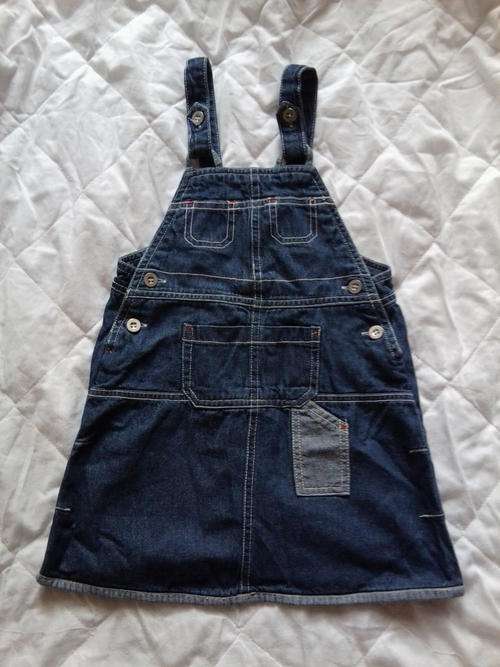 Girls jeans dress, Blue, Size: 3 years  ( I SHIP WORLDWIDE )